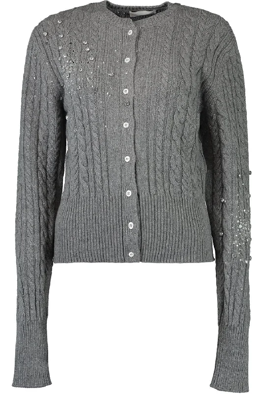 Button Up Crystal Cardigan