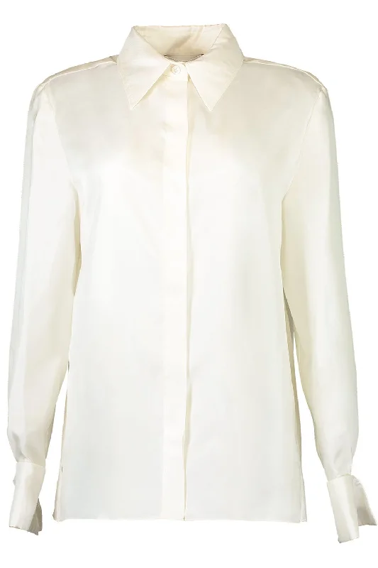 Jewel Cuff Link Button Down Blouse