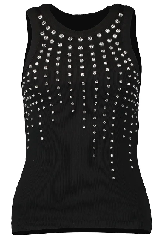 Cascading Crystal Tank Top