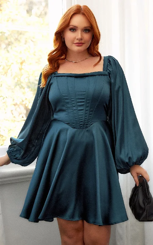 Yureka Dress - Dark Teal