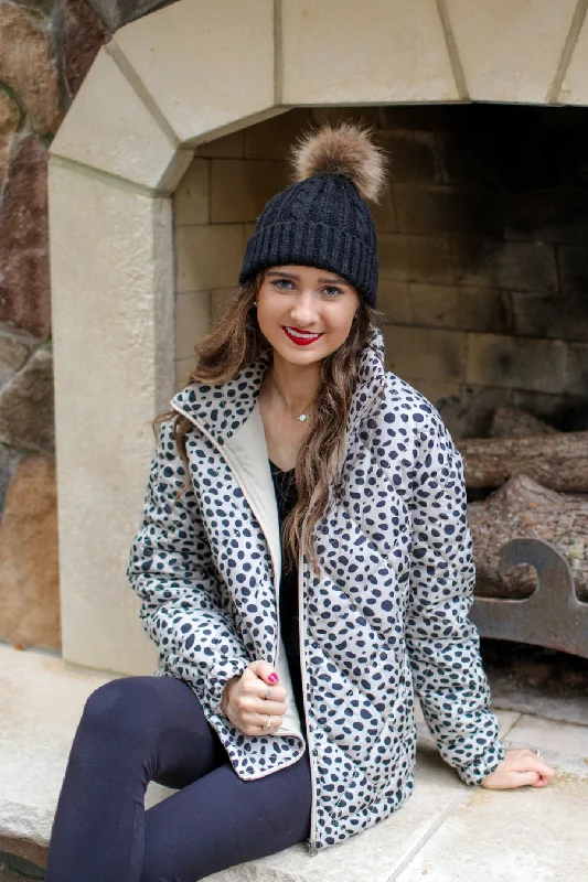 Nicolette Animal Print Puffer Jacket