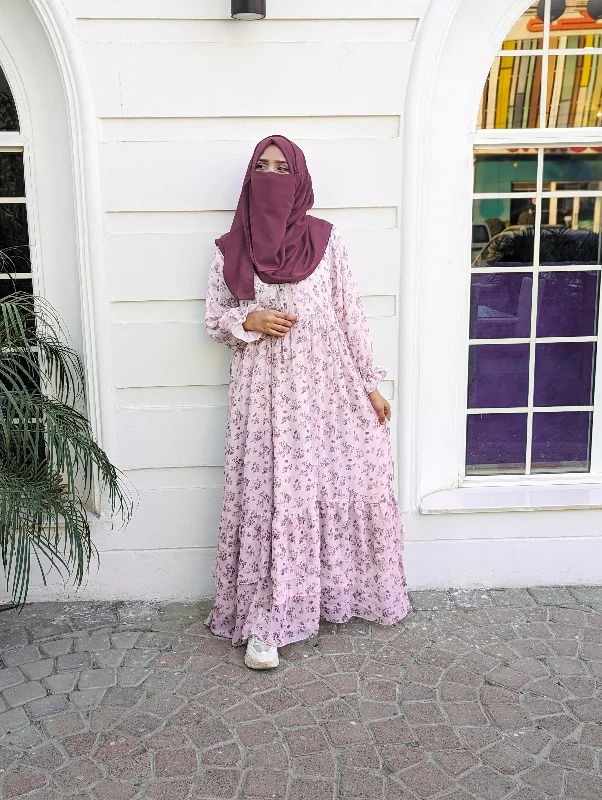 Whispering Petals Modest Dress