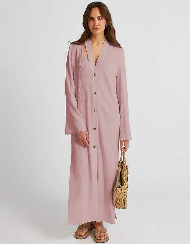 Baby Pink Heavy Designer Heavy Fancy Maxi Dress