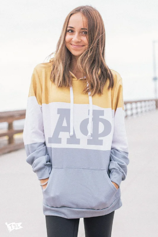 Alpha Phi Colorblock Hoodie