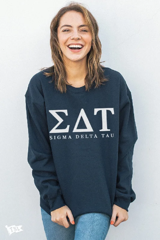 Sigma Delta Tau Letters Crewneck