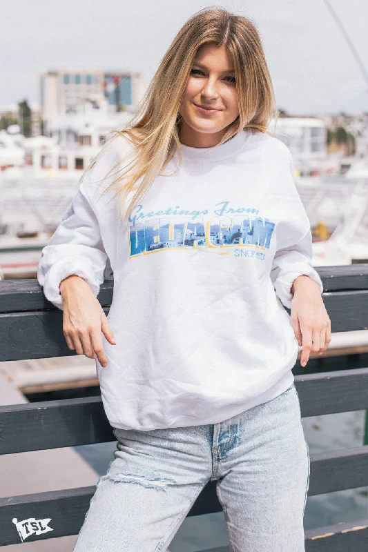 Delta Gamma Postcard Crewneck