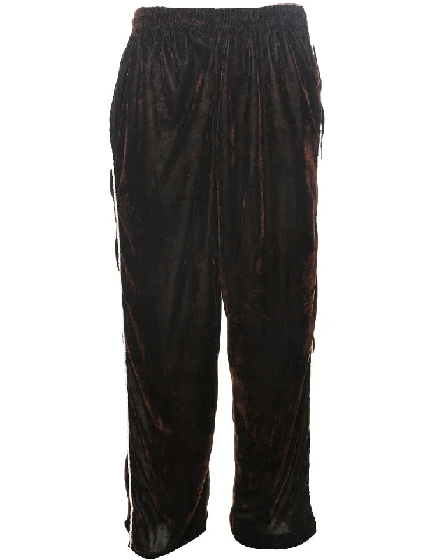 Velvet Fabric Trousers - W30 L30