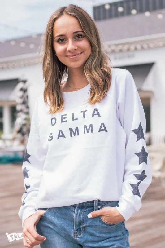 Delta Gamma Star Raglan Crewneck