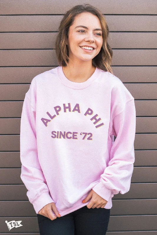 Alpha Phi Warmup Crewneck