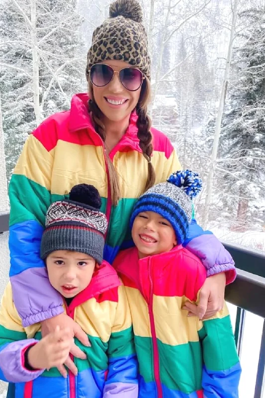 Kid's Rainbow Puffer Jacket