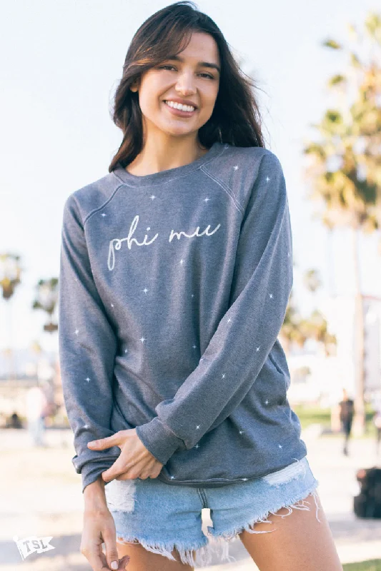 Phi Mu Stellar Raglan Crewneck