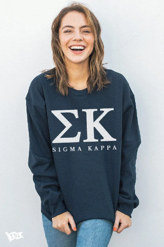 Sigma Kappa Letters Crewneck