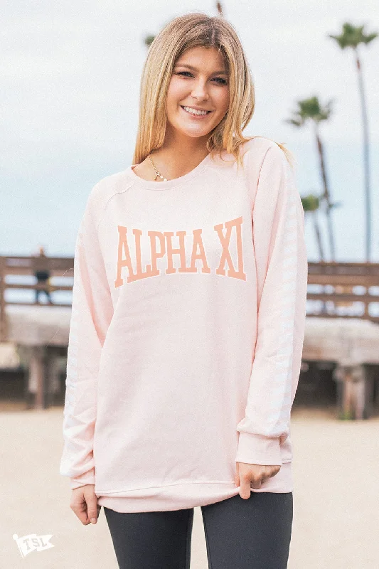 Alpha Xi Delta Knockout Raglan Crewneck