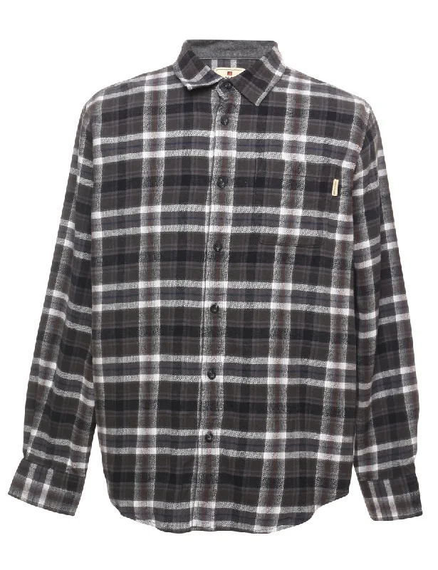 Woolrich Grey Checked Shirt - L