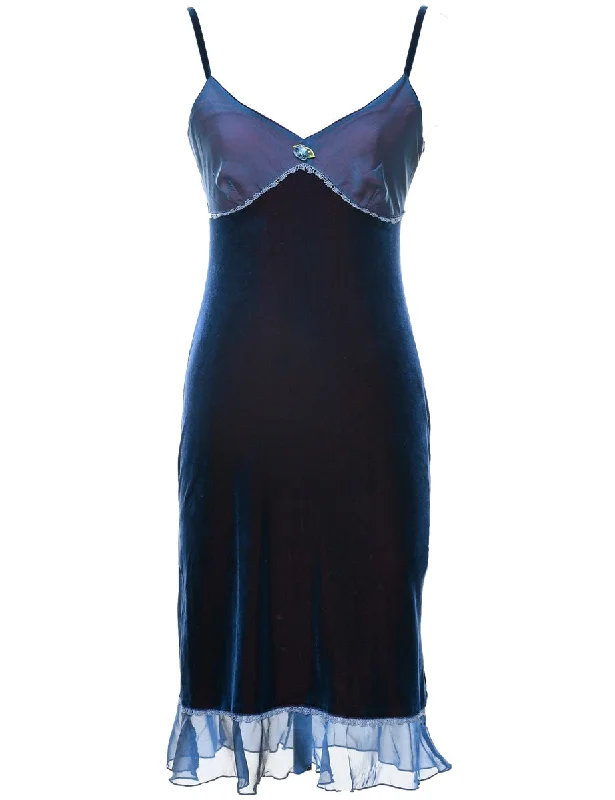 Velvet Y2K Evening Dress - XS