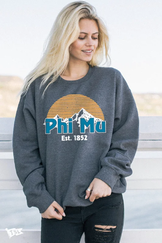 Phi Mu Everest Crewneck