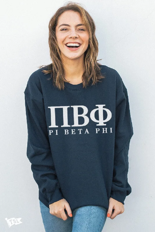 Pi Beta Phi Letters Crewneck