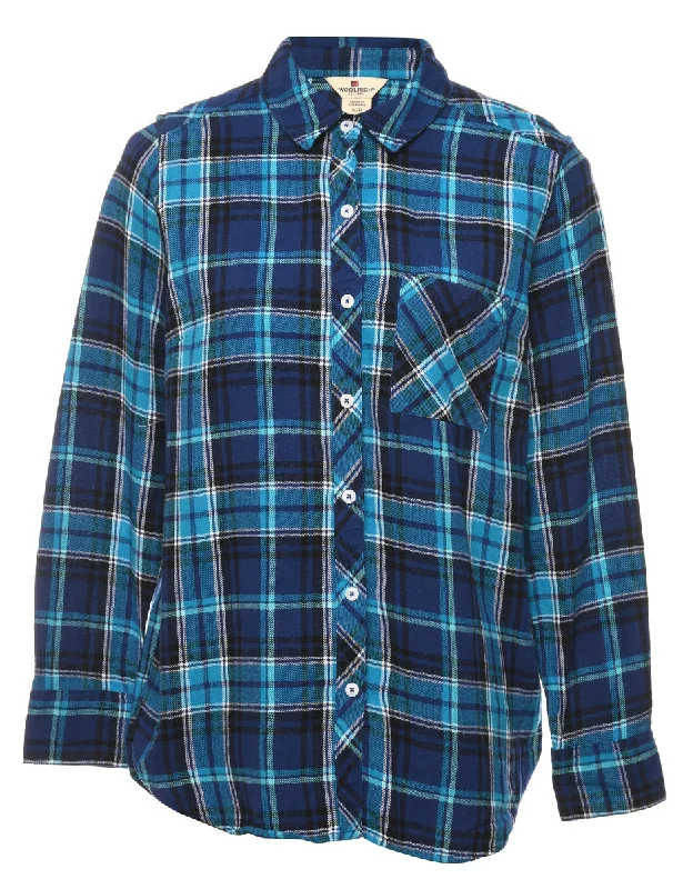 Woolrich Blue Checked Shirt - M