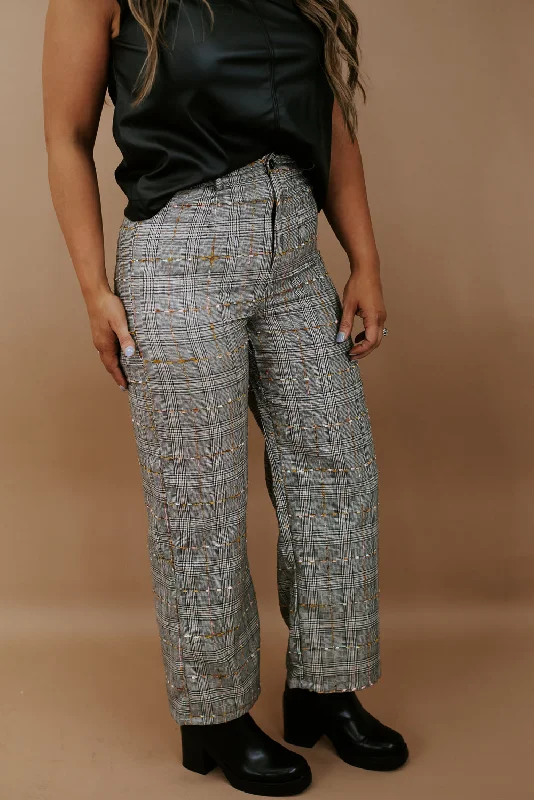 Just Sayin' Textured Trouser , Multi