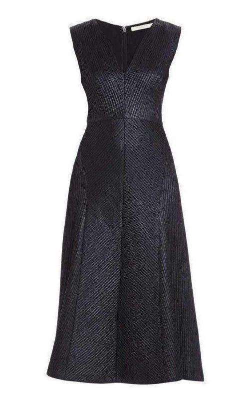 Runway Jacelyn Black V-Neck Dress