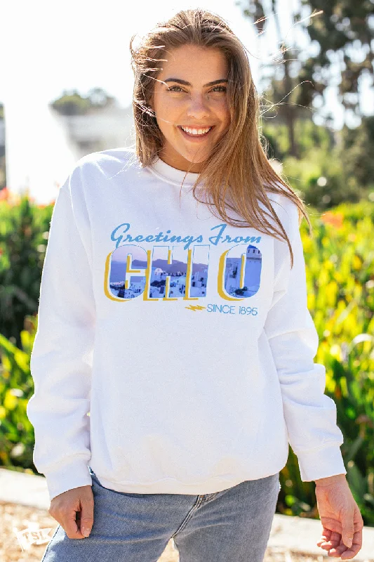 Chi Omega Postcard Crewneck