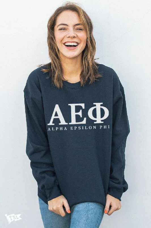 Alpha Epsilon Phi Letters Crewneck